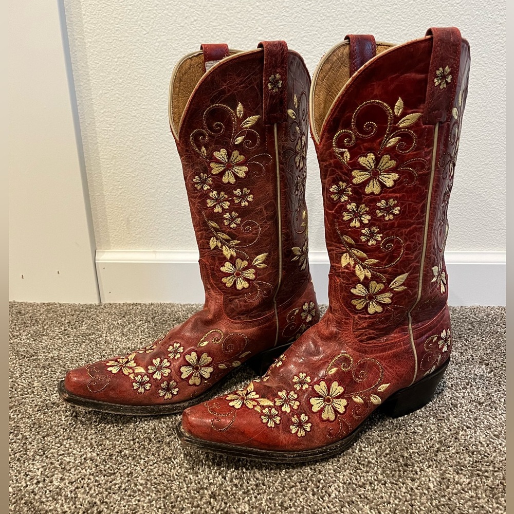 Shyanne Red Cowgirl Boots